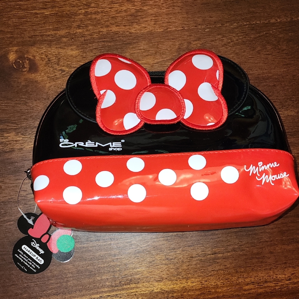 Disney Minnie Mouse Red and Black Polka Dot Accessory Bag